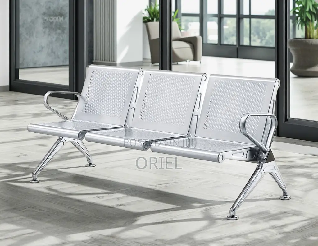 Modern Office Bench : Office Lobby 3-Seater Bench