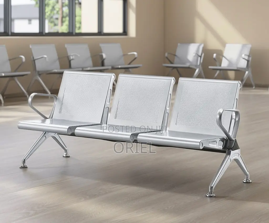 Modern Office Bench : Office Lobby 3-Seater Bench