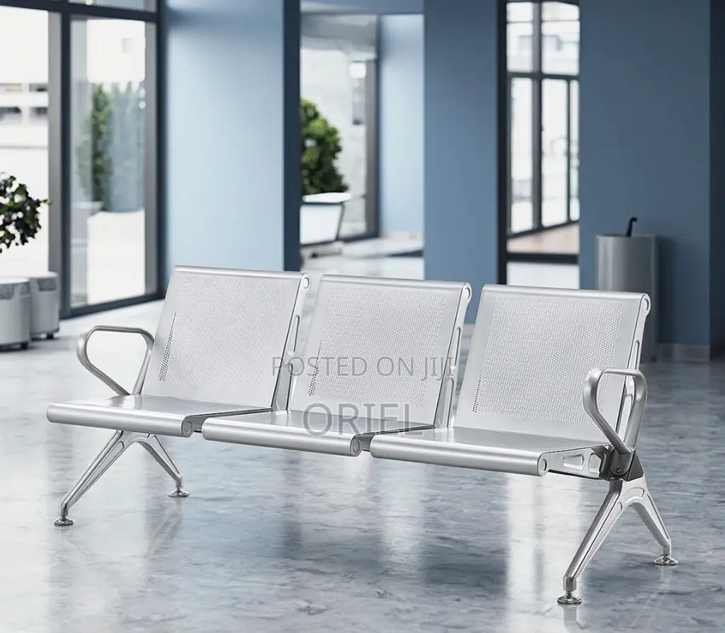 Modern Office Bench : Office Lobby 3-Seater Bench