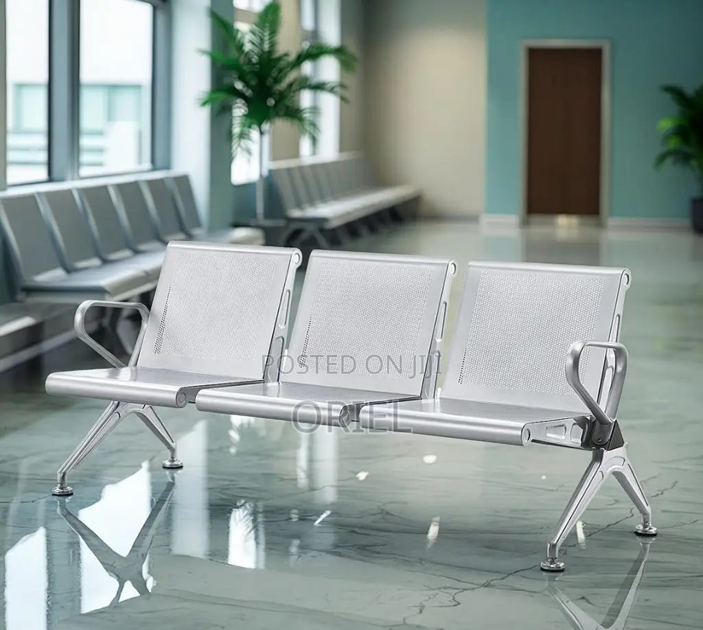 Modern Office Bench : Office Lobby 3-Seater Bench