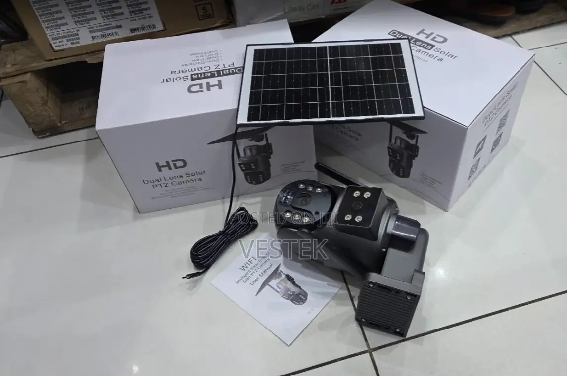 Solar 4g Camera Dual Lens Outdoor Security CCTV Wireless Camera
