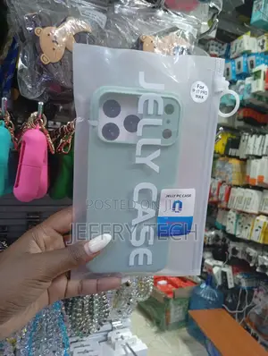 iPhone 17 Pro Max Mint Green Color Jelly Pc Case