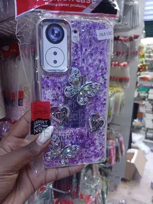 Rm 13c Purple Glitter Mobile Cover