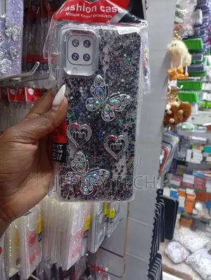 Samsung Galaxy A12 Glittery Decorative Phone Cover