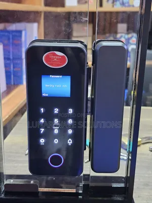Fingerprint And Card Glass Door Smart Lock