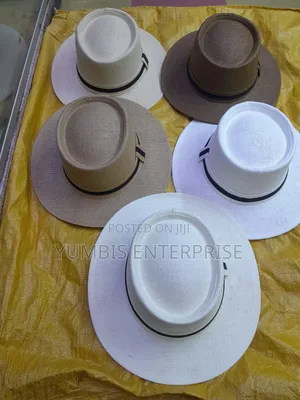 Stylish Mens Panama Hat With a Flat Top and Black Band