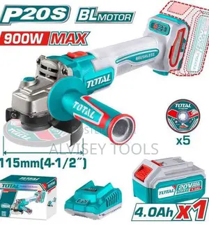 Total Tagli261521 Cordless Angle Grinder 900w 20v