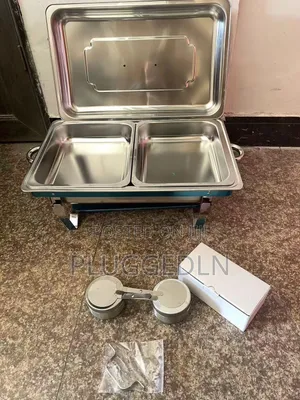 Stainless Steel Double-Compartment Chafing Dish