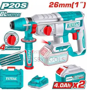 Total Trhli202682 Cordless Rotary Hammer 26mm 20v