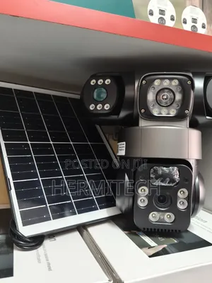 V380 Pro Wifi Triple Lens CCTV Solar Powered PTZ CCTV Camera