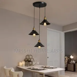 3 Retro Industrial Pendant Lights