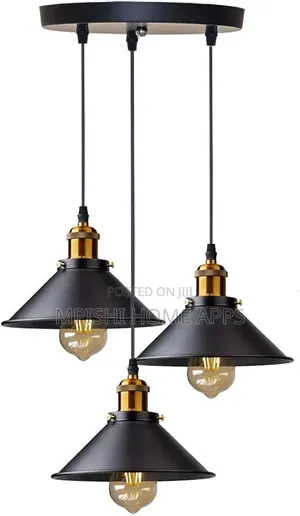 3 Retro Industrial Pendant Lights