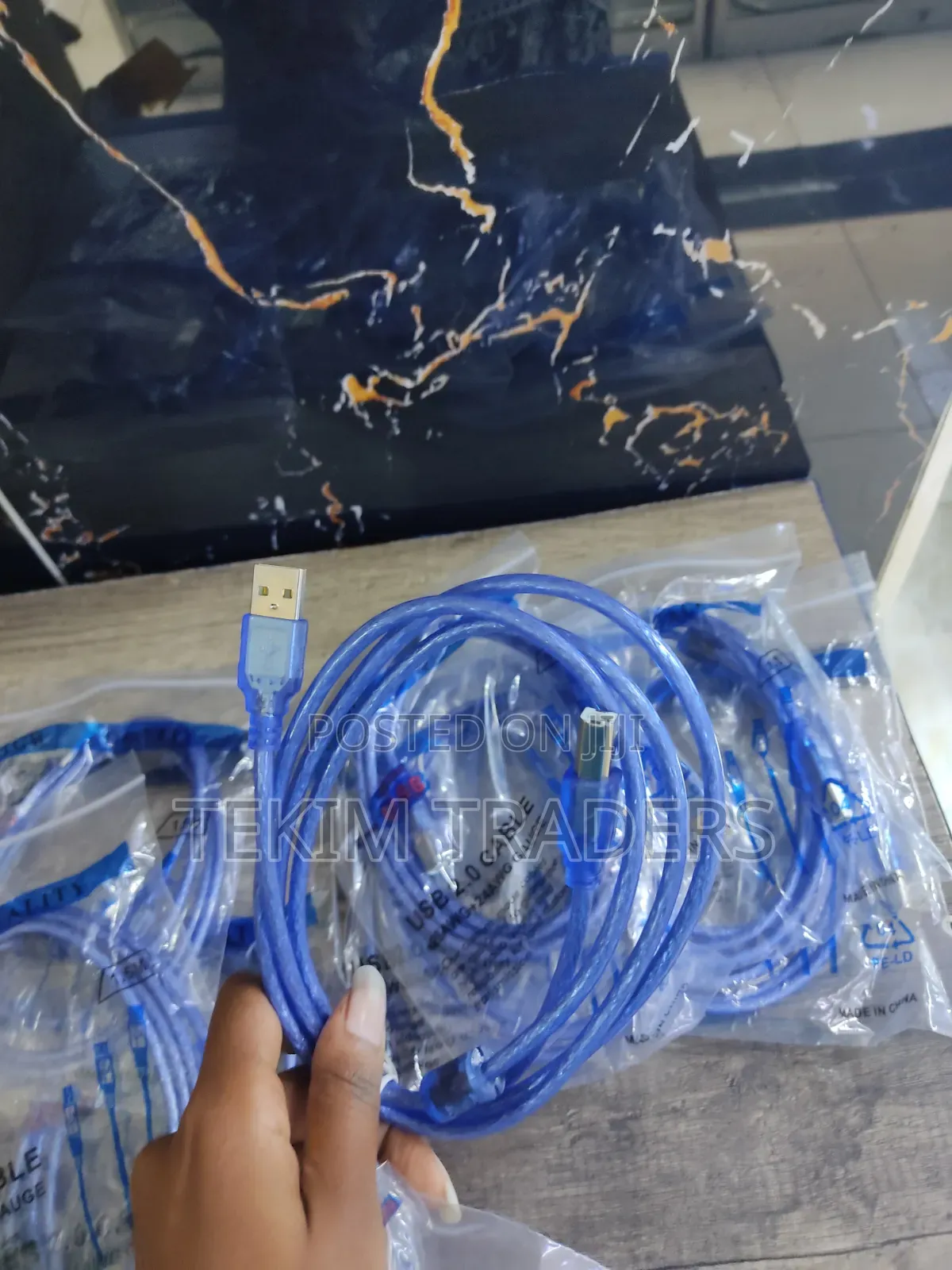 1.5blue Usb Printer Cable