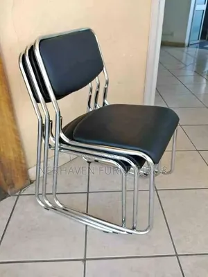 Chrome Office Visitor Chair – Comfortable Reception and Waiting Chair