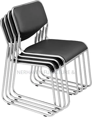 Chrome Office Visitor Chair – Stylish Modern Guest Seating for Offices