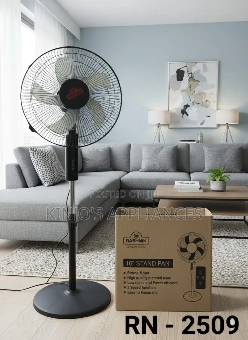 Rashnik Standing Fan With Remote