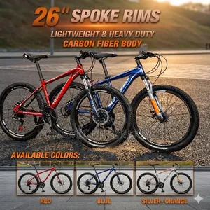 26" Mountain Bike – Lightweight Carbon Fiber Body