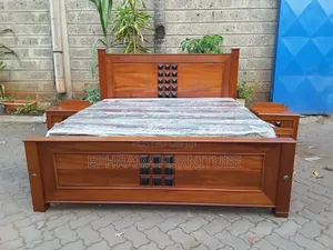 Premium Mahogany Queen Size Bed for Sale in Nairobi