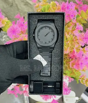 Matte Black Arabic Wrist Watch