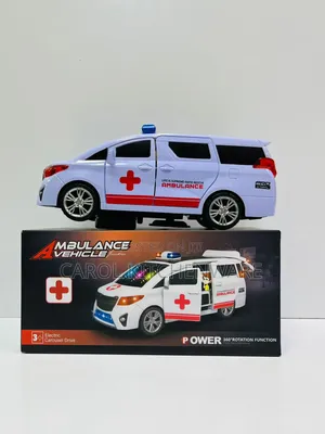 Rotating Ambulance Toy Car / Kids Ambulance Toy Car