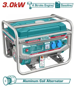 Total Tp130005-18 Gasoline Generator 3.0kw (Bs Plug and Socket)