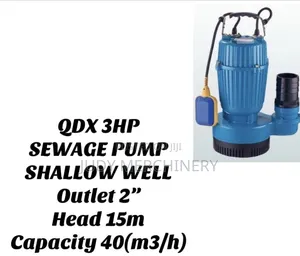 Sewage Pump 3hp 2" Head 15mtrs