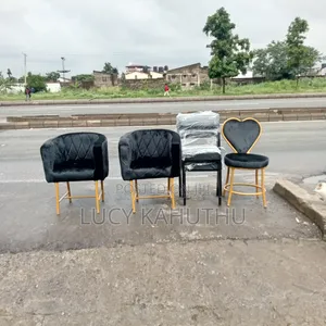 Spa Chairs With Velvet Powder Coated Frame and Carina Chairs