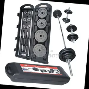 50kg Black Chrome Cast Iron Dumbells