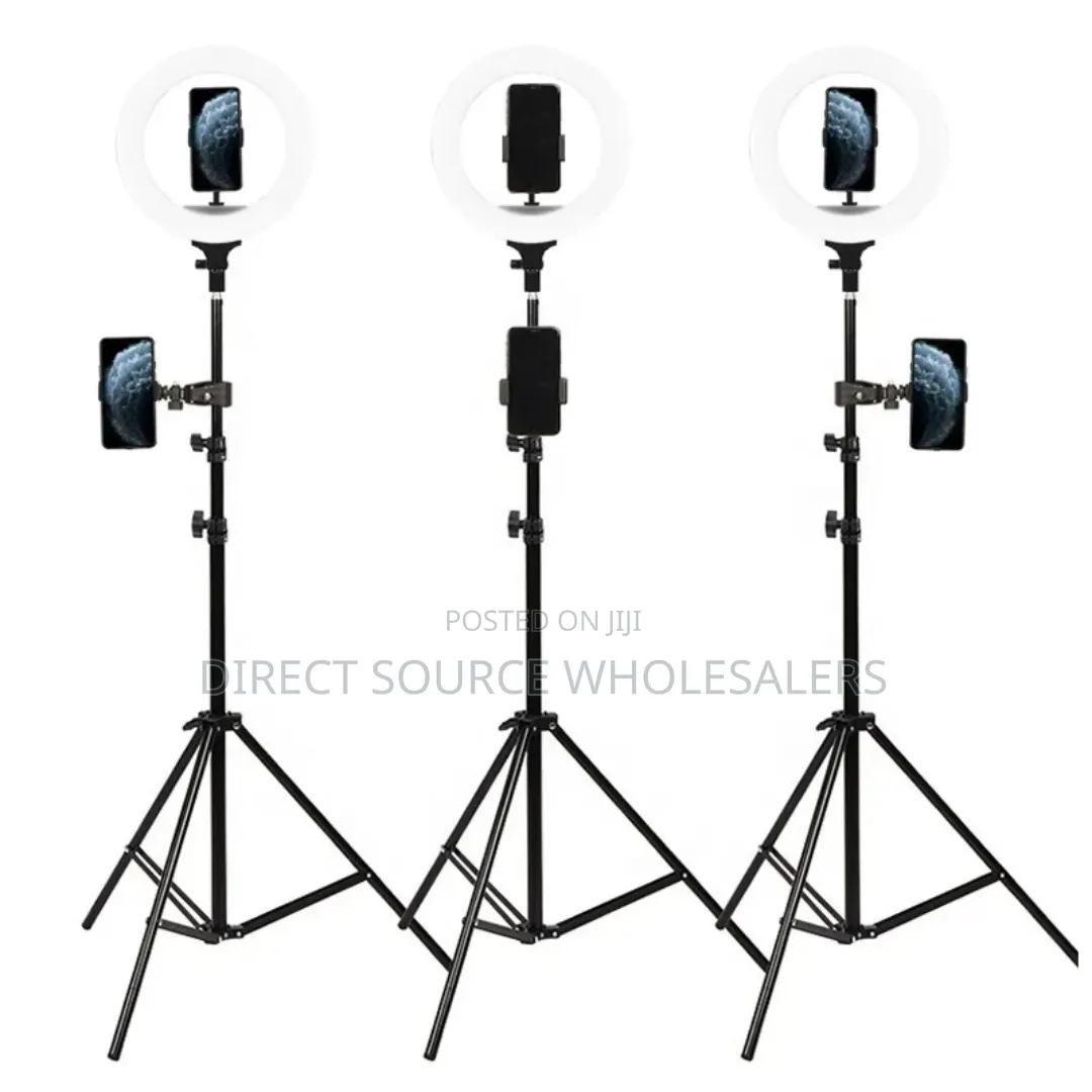 Selfie Ring Light With 2 Phone Holders