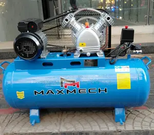 100l Maxmech Belt Driven 2 Piston Electric Compressor