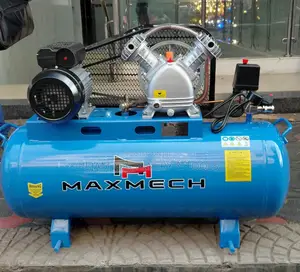 100l Maxmech Belt Driven 2 Piston Electric Compressor