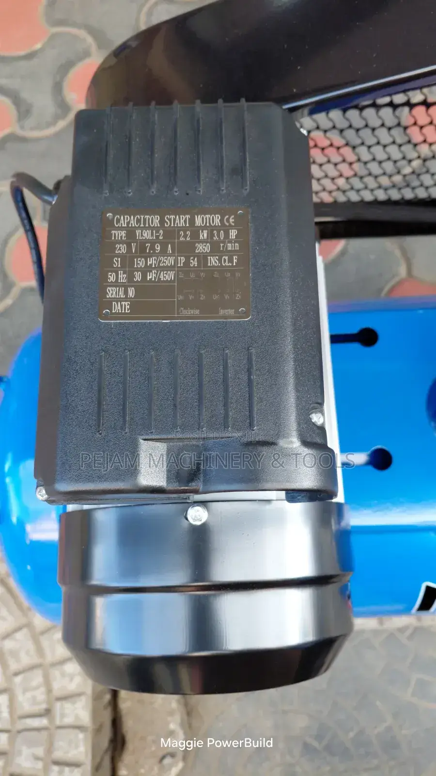100l Maxmech Belt Driven 2 Piston Electric Compressor