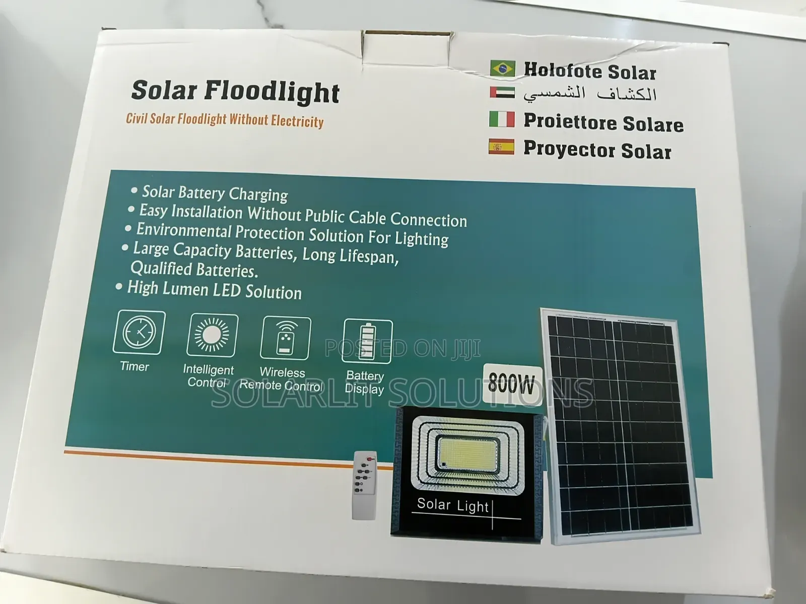 800w Solar Floodlight