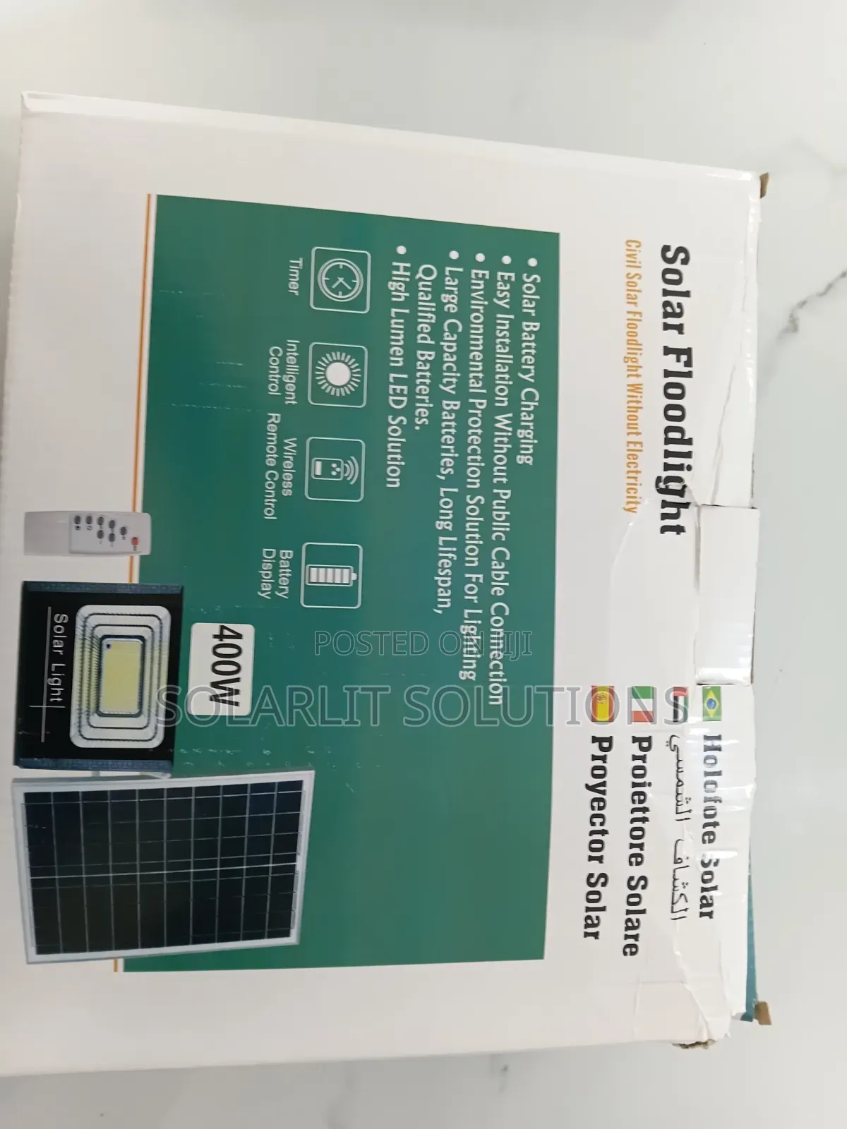 400w Solar Flood Light
