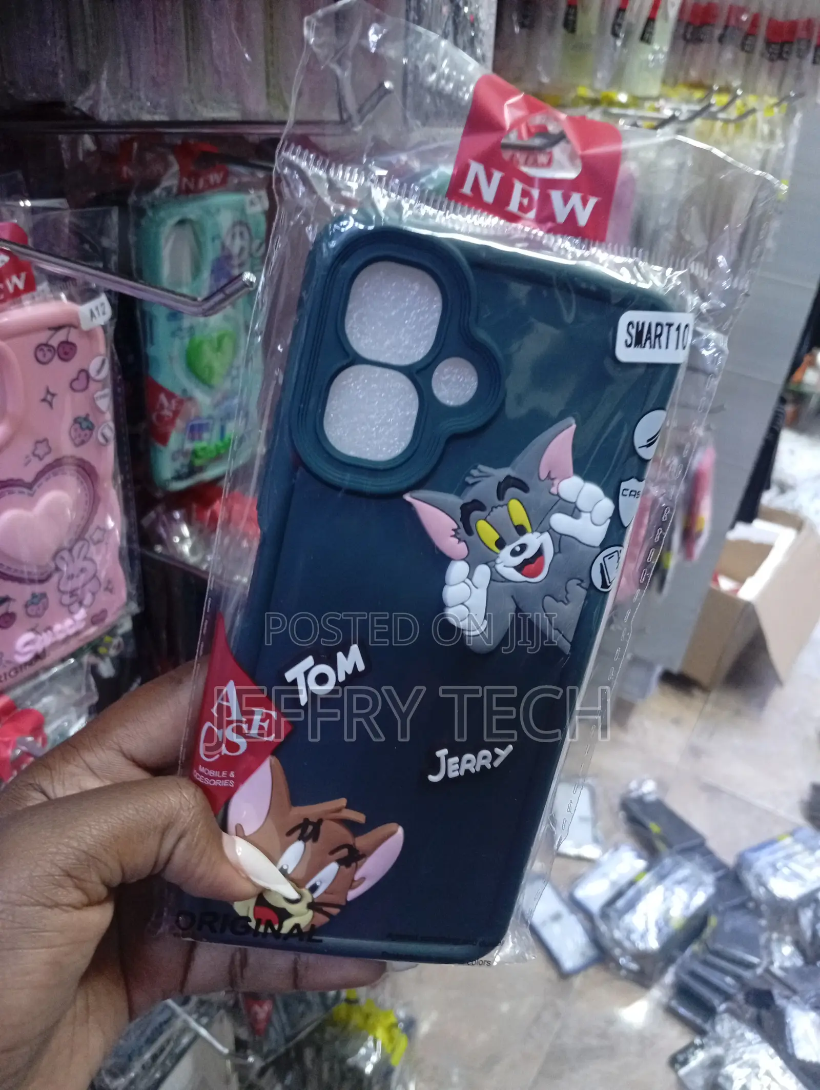 Infinix Smart 10 3d Tom Jerry Silicone Back Case