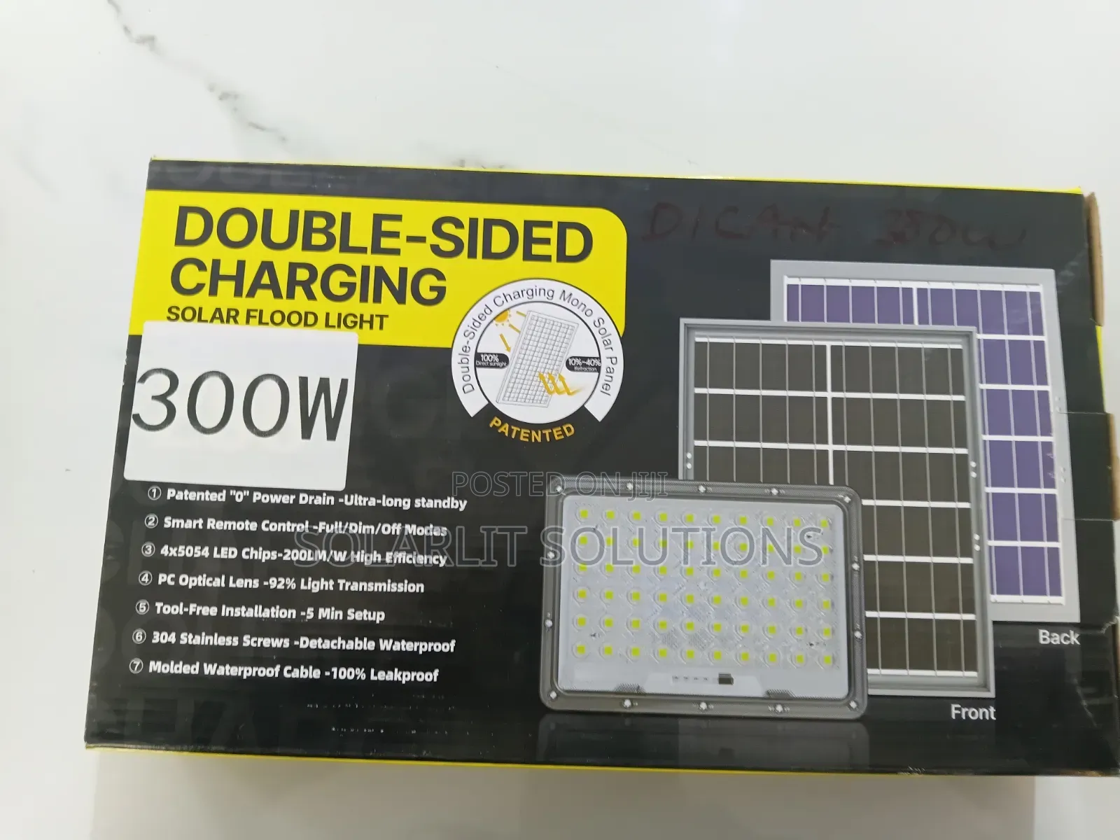 300w Double Sided Charging Solar Floodlight