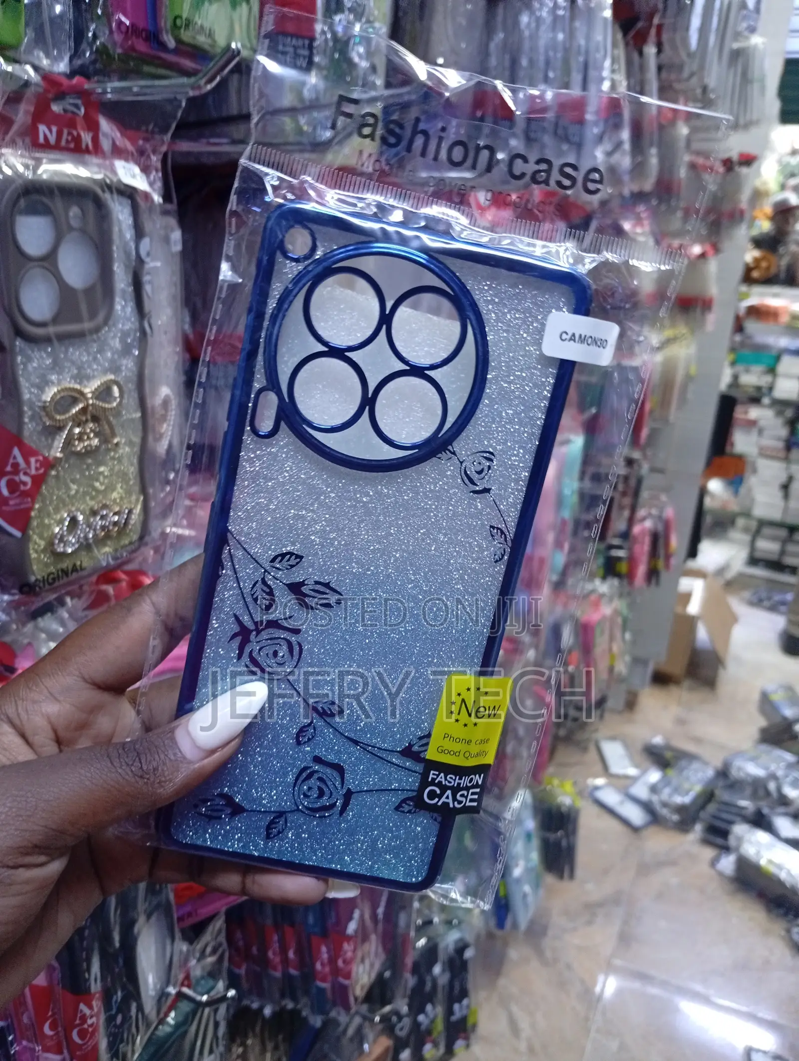 Tecno Camon 30 Tpu Cover With a Gradient Glitter Finish