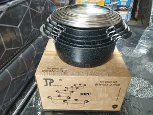 New Model Jp 10pcs Nonstick Cookware Set