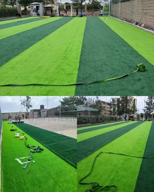 Football Grass Carpets in Bicolour for Estate Playfields