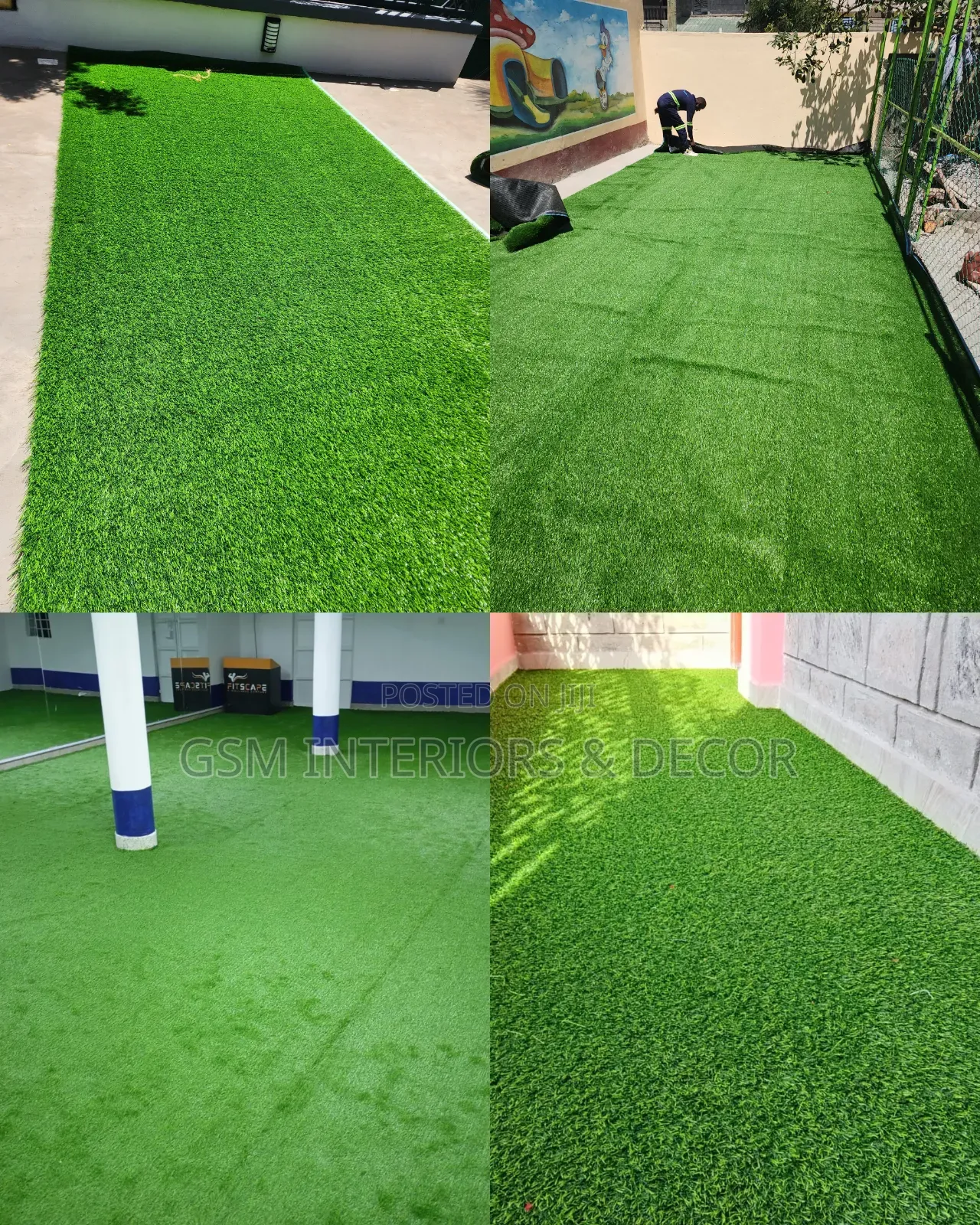 Artificial Green Grass Carpets Ad Promotion