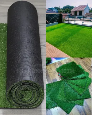 Artificial Green Grass Carpets With Black Underlayer