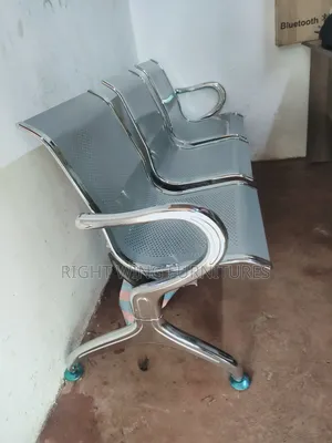 Stainless Steel Waiting Bay Chair 3-Seater