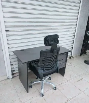 Office Workstation Combo Headrest Office Chair +Desk