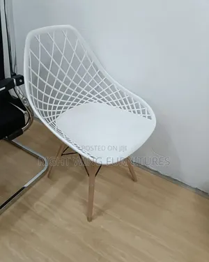 White Mesh Plastic Eames Chair