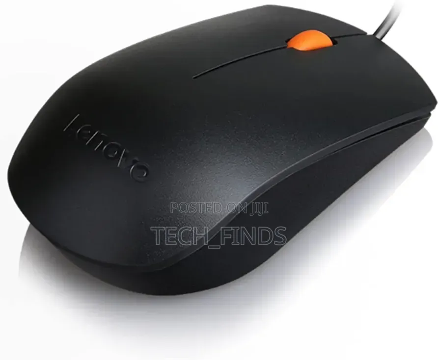 Lenovo 300 Wired Usb Mouse - Black