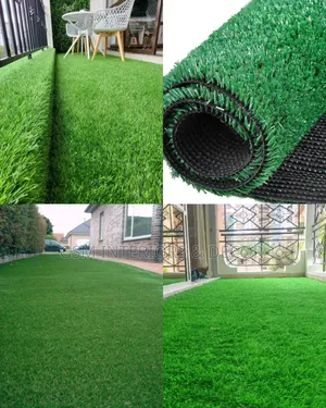 Artificial Green Grass Carpets for Balcony With Skirtings