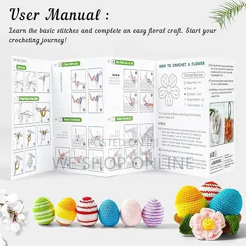 113 Piece Crotchet Kit With Yarn Set
