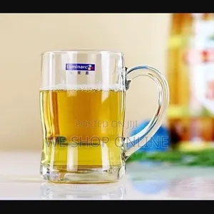 Luminarc Pack of 6 Beer Glasses/Mugs With Handle