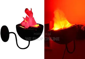 Led Wall Mounted Flame Brazier Light