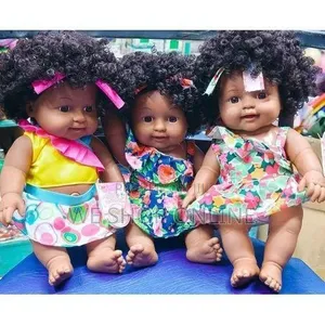Black Doll African Girl Toy for Kids With Cry Sounds
